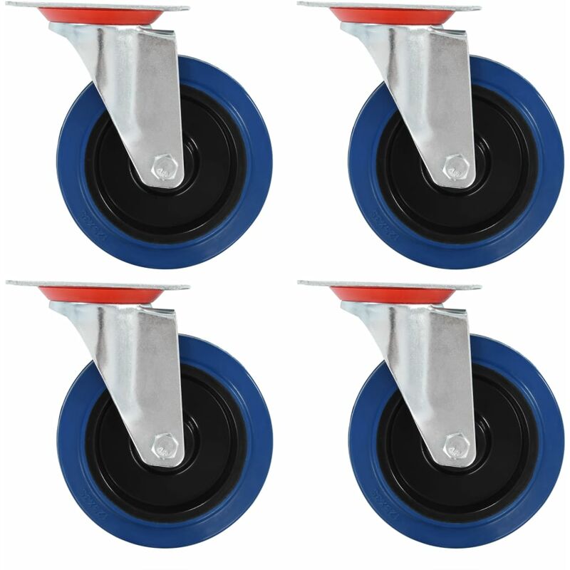 

vidaXL Ruedas giratorias 16 unidades 125 mm