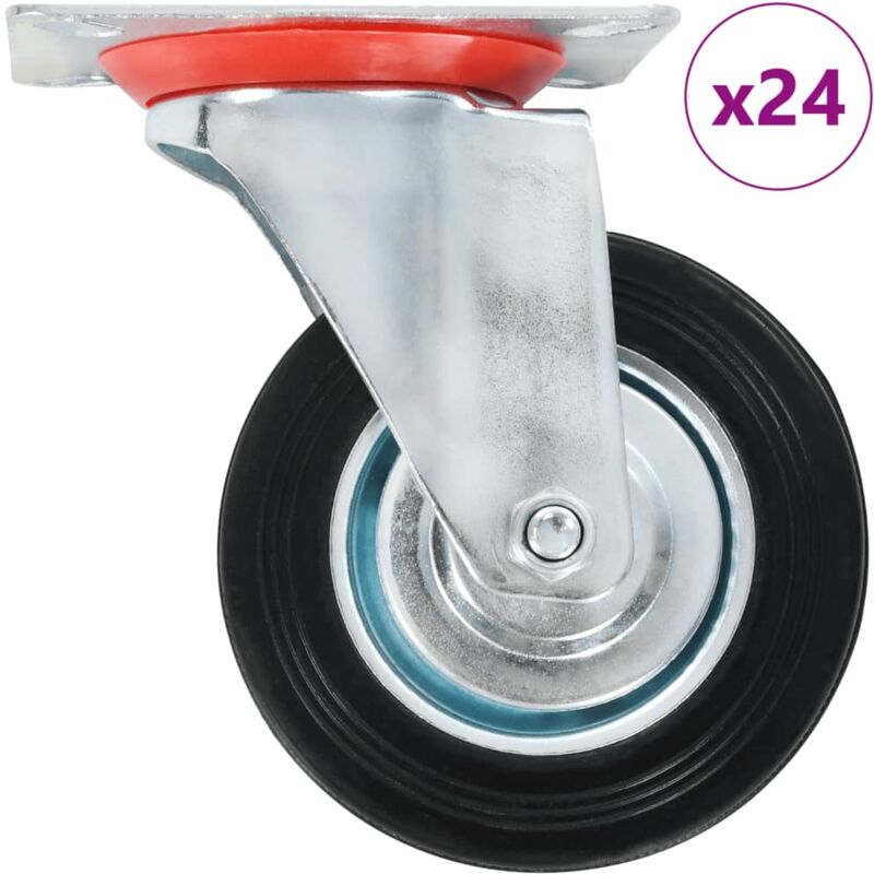

Ruedas giratorias 24 unidades 100 mm - Vidaxl