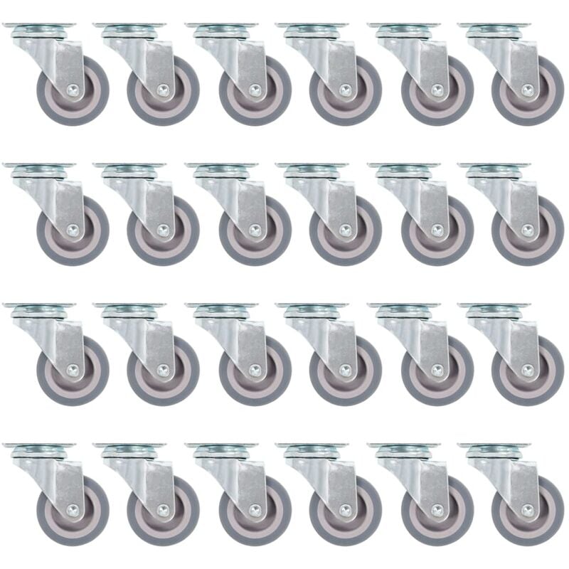 

Ruedas giratorias 24 unidades 50 mm