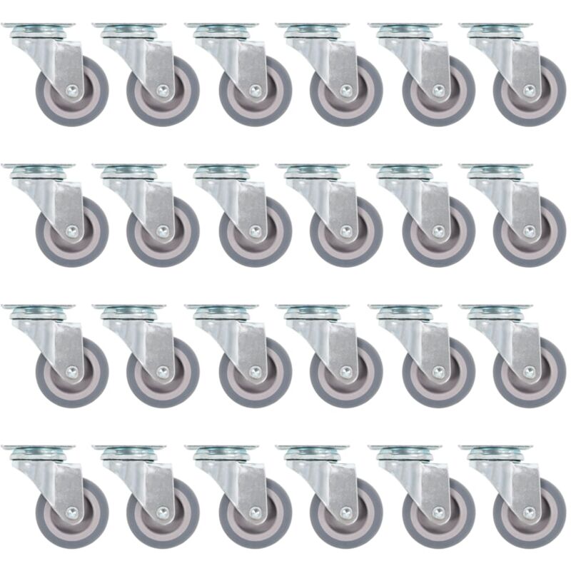 

vidaXL Ruedas giratorias 24 unidades 50 mm