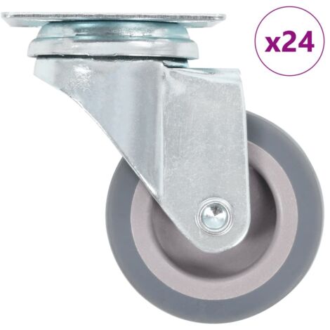 Ruedas giratorias 24 unidades 50 mm