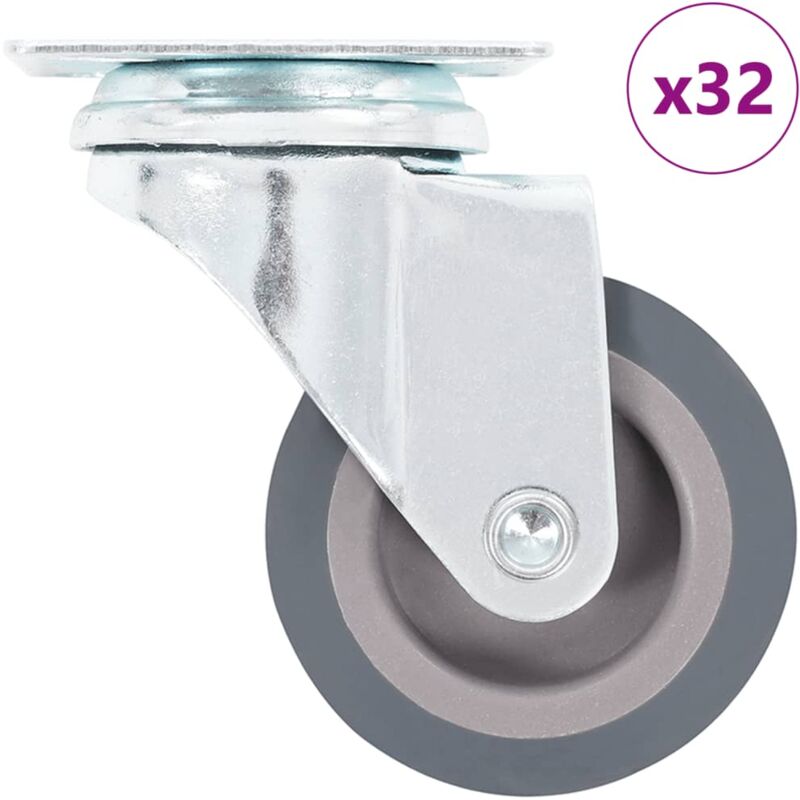 

vidaXL Ruedas giratorias 32 piezas 50 mm
