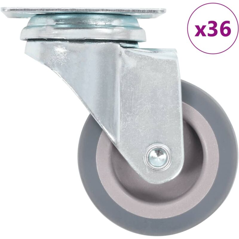 

vidaXL Ruedas giratorias 36 unidades 50 mm