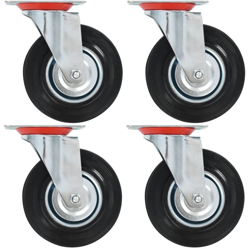 

vidaXL Ruedas giratorias 4 unidades 125 mm