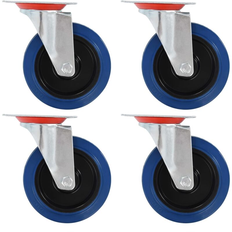 

vidaXL Ruedas giratorias 4 unidades 125 mm