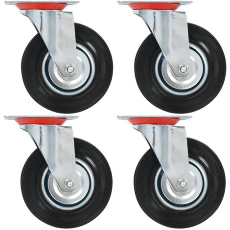 Ruedas giratorias 4 unidades 125 mm