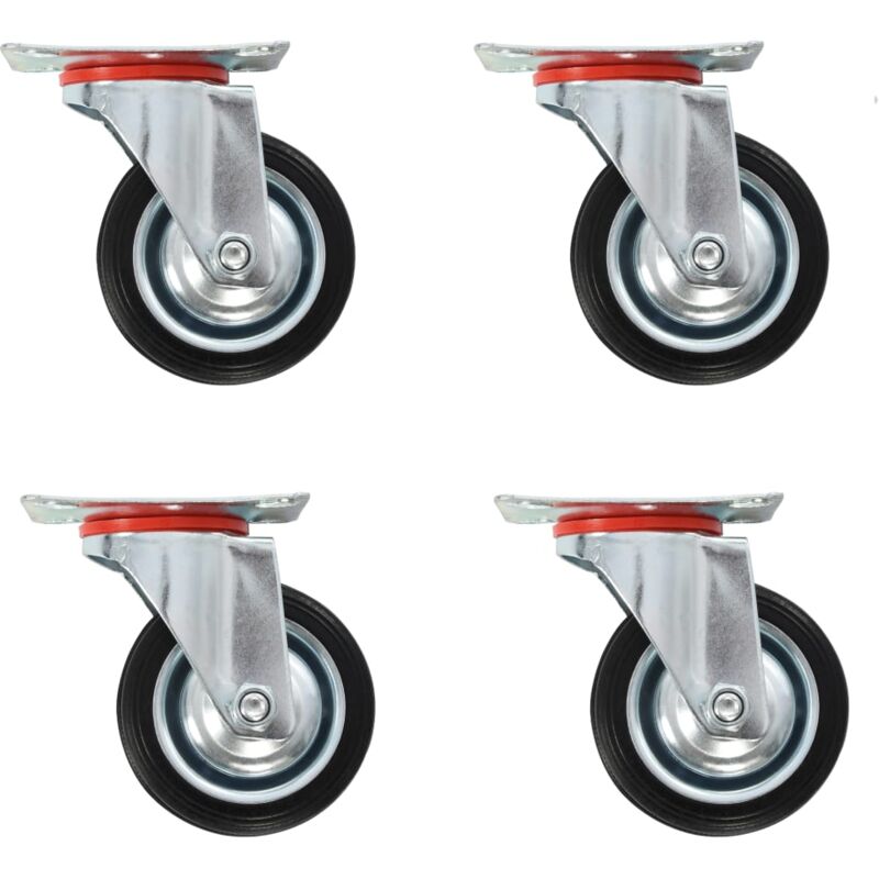 

vidaXL Ruedas giratorias 4 unidades 75 mm