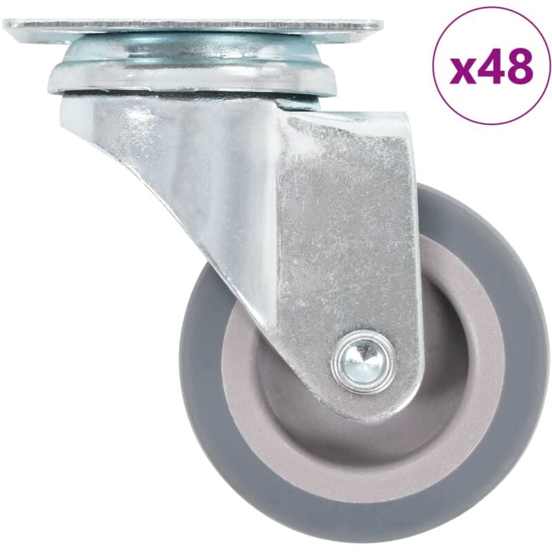 

vidaXL Ruedas giratorias 48 unidades 50 mm