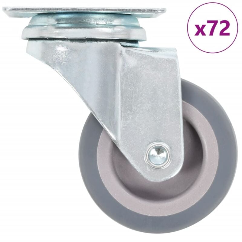 

vidaXL Ruedas giratorias 72 unidades 50 mm