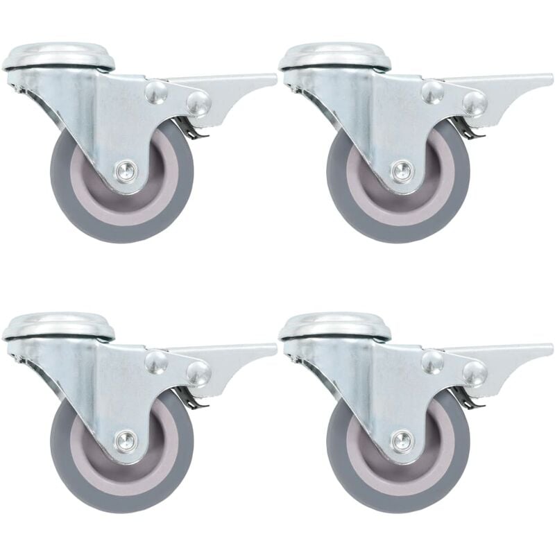 

Ruedas giratorias con agujero pasador 12 unidades 50 mm