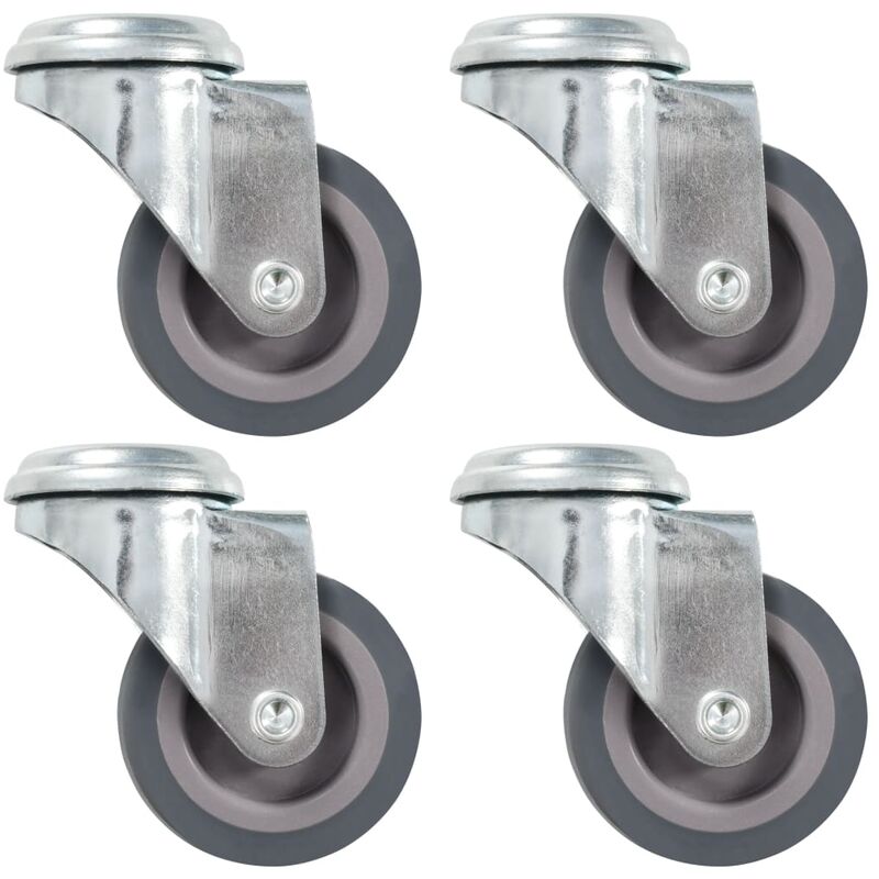 

Ruedas giratorias con agujero pasador 4 unidades 50 mm
