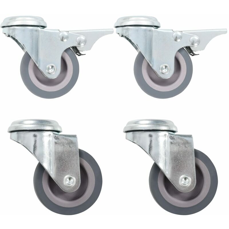 

Ruedas giratorias con agujero pasador 8 unidades 50 mm