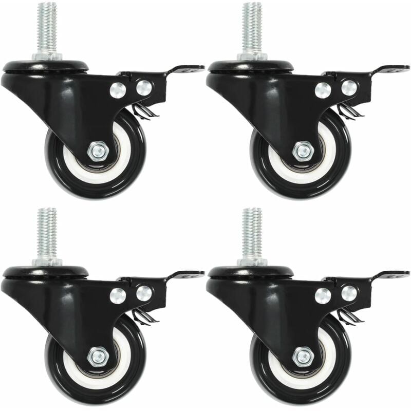 

Ruedas giratorias con frenos 4 unidades 50 mm