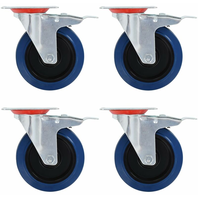 

vidaXL Ruedas giratorias 24 unidades 125 mm