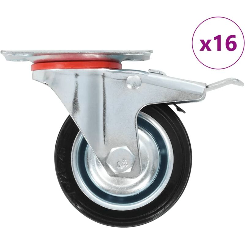 

vidaXL Ruedas giratorias 8 unidades 75 mm