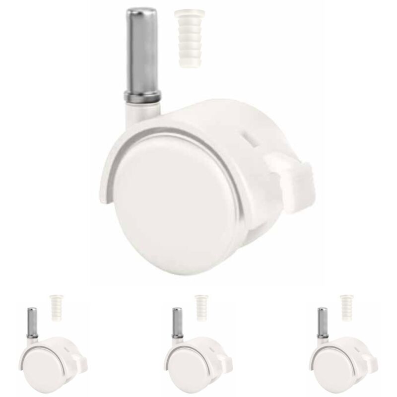 Ruedas para Cuna de Bebé con enganche en espiga. 4 Unidades