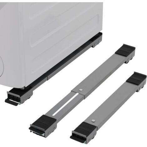 Ruedas resistentes para electrodomésticos, soporte extensible para lavadora, ruedas para muebles, color gris, 2 unidades.