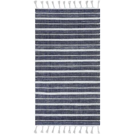 Rug BADEMLI Dark Blue 80 x 150 cm