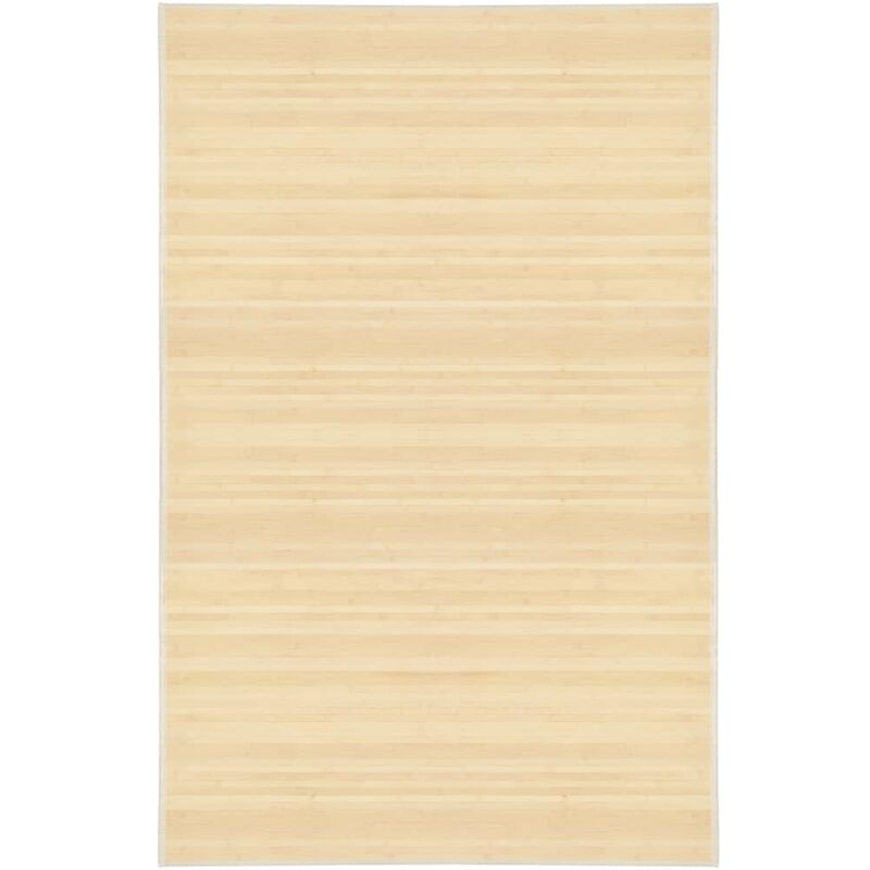 Rug Bamboo 100x160 cm Natural Vidaxl