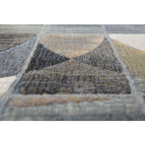Rug Galleria Dark Curved 133x195cm Carpet Large Rugs