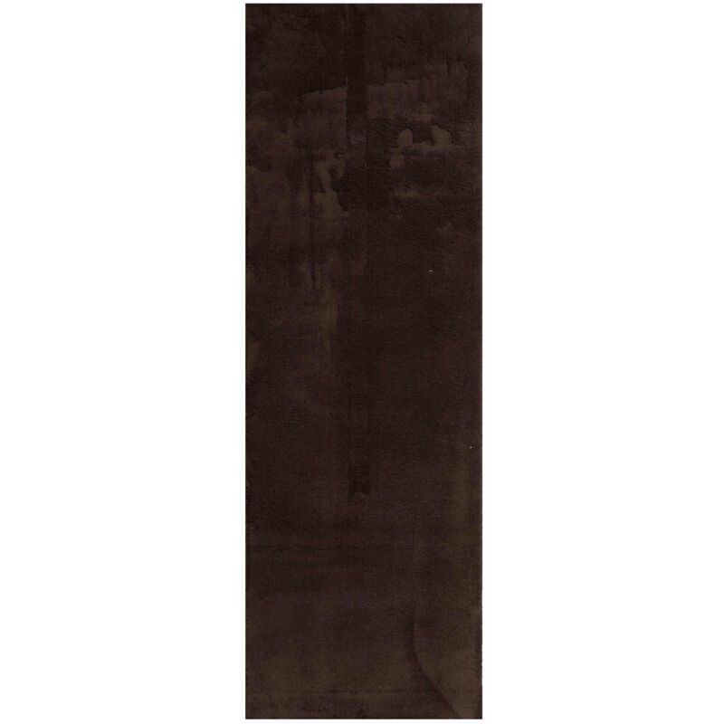 Medium Pile Soft And Washable Rug Huarte Brown 250 X 80 Cm Vidaxl