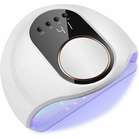 RUIOIU Lampe UV LED Ongles Gel, 130W Professionnel Sèche Ongles Automatique, Séchage Rapide, 42 LED Lampe, Grand LCD Ecran, 4 Minuteries 10s/30s/60s/120s pour Vernis Semi Permanent, Gel et Vernis