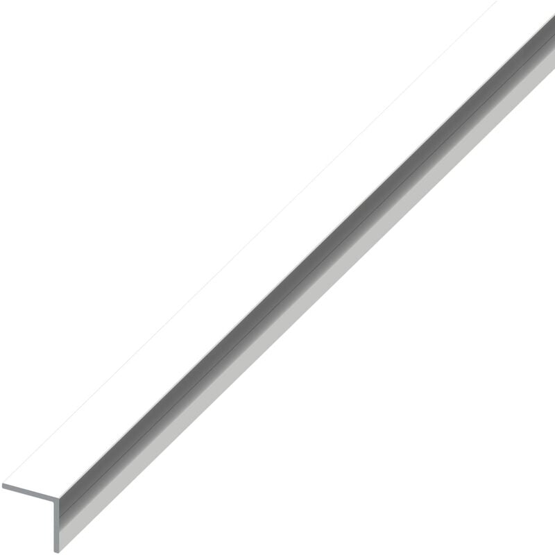 RUK chrome effect anodised aluminium Equal sided angle bar 1m x15x1mm - Grey