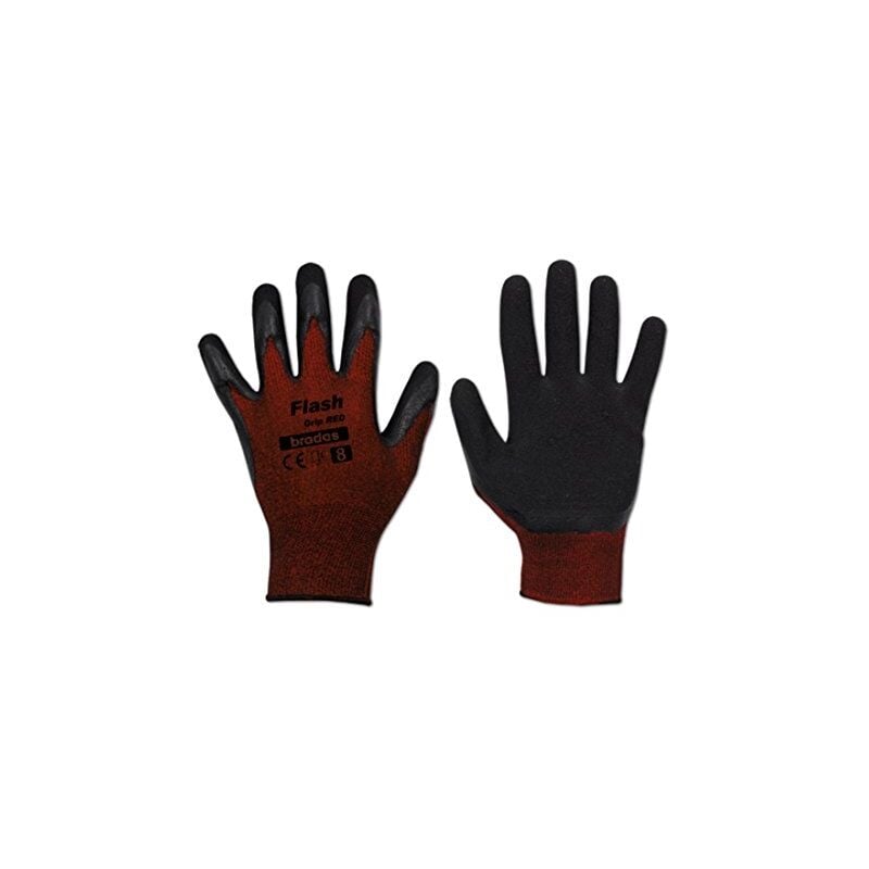 Rukavice flash grip latex 9 ARBEITSBEDARF24 5907544423058