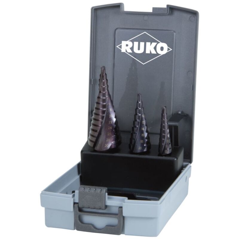 Step Drill Set HSS Taln SP in Rosebox