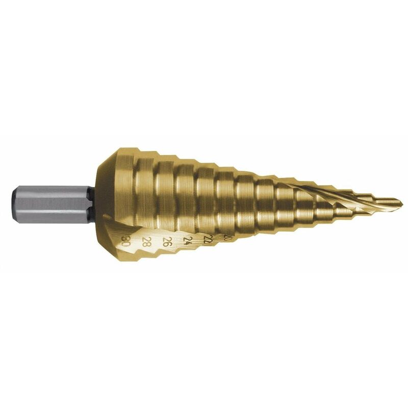 

101050-9T - BROCA ESCALONADA HSS-TIN Ø 4,0-12,0 MM (9 PASOS) - Ruko