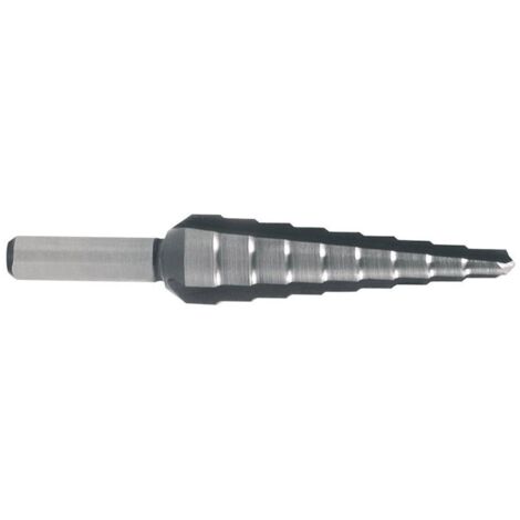 RUKO 101352 - Broca escalonada HSS - 3 canales de salida � 4,0-30,0 mm (11 pasos)