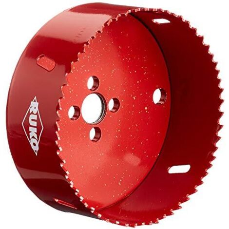 RUKO 106105 - Corona perforadora HSS bimetal, dentado variable (105 mm)