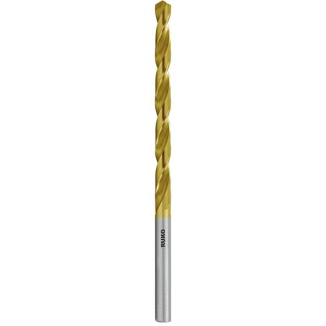 RUKO 10x Spiralbohrer DIN 340 Typ N, HSS-G TiN Ø 3,8 mm - 203038T
