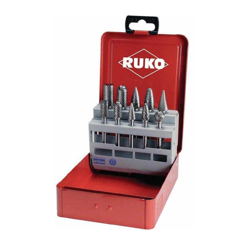 Set di frese piccole gambo D.10 / 12mm 10 pezzi
