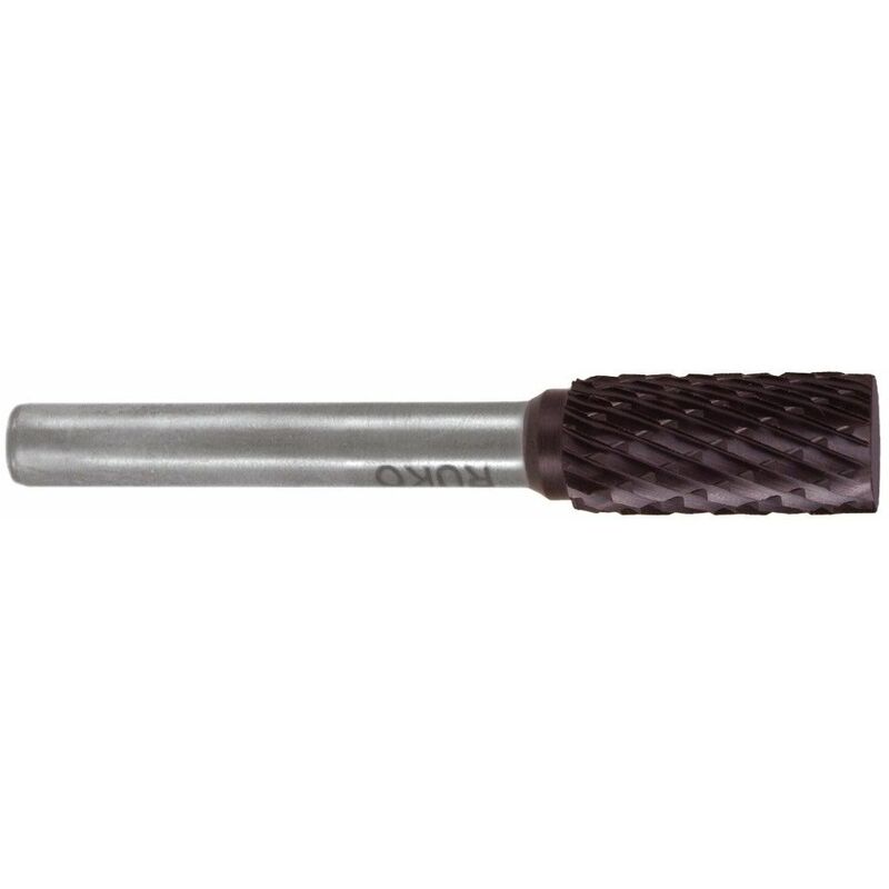 

116013TC - Fresas metal duro TiCN forma A - ZYA Cilíndrica sin dentado frontal (Ø 12 mm) - Ruko