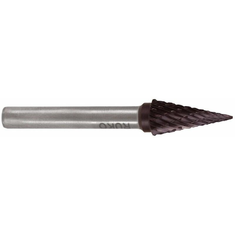 

116037TC - FRESAS METAL DURO TICN FORMA M - SKM CONO EN PUNTA (Ø 10 MM) - Ruko