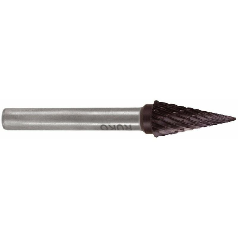 

Ruko 116039Tc - Fresas Metal Duro Ticn Forma M - Skm Cono En Punta (Ø 16 Mm)