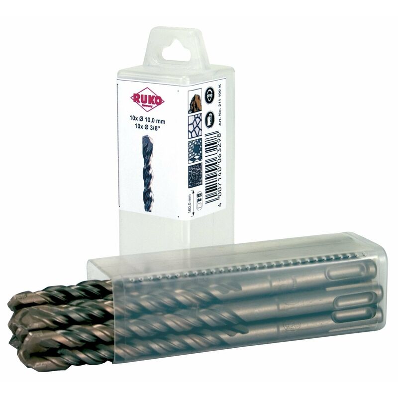 

211120K - PACK DE 10 BROCAS SDS-PLUS 12X160 MM - Ruko