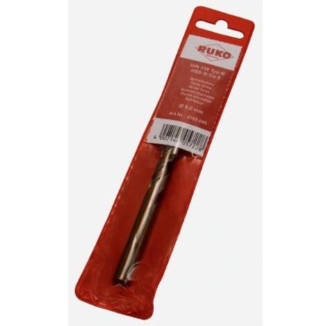 ruko-2155125-broca hss-co 5 cobalto rectificadas con autocentrado (diametro  12,5 mm)
