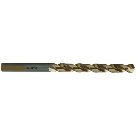RUKO 228082 - Paquet de 10 forets hélicoïdaux DIN 338 type UNI HSSE-Co 5 (Ø 8,2 mm)