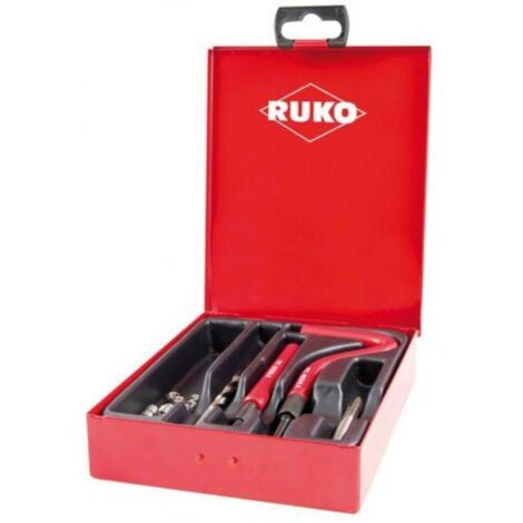 RUKO 244200 JUEGO DE 18 PIEZAS PARA REPARACIÓN DE ROSCAS M3 PROCOIL