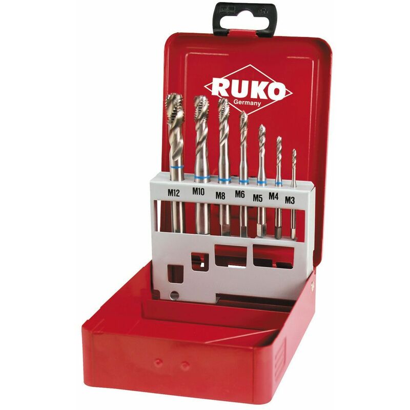 

245058 - Juego machos máquina M DIN 371 / 376 HSS rectificados Tipo C (7 piezas) - Ruko