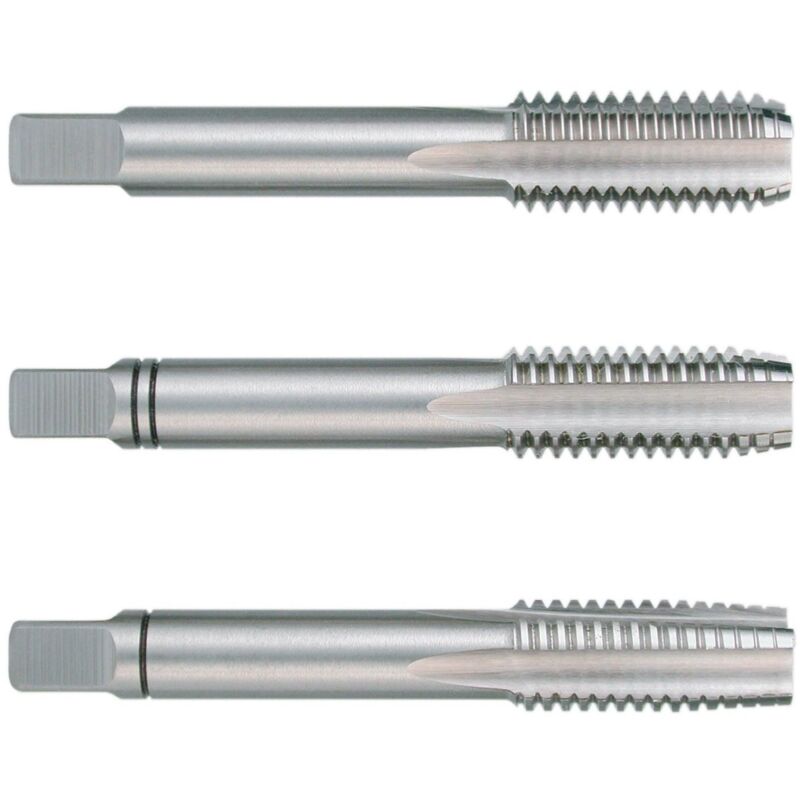 

246112 - Juego de 3 machos para roscar a mano BSW ~ DIN 352 HSS rectificados con rosca 1 1/2' - Ruko