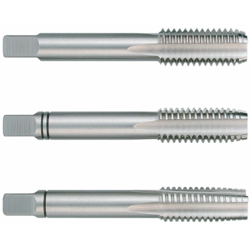 

246114 - Juego de 3 machos para roscar a mano BSW ~ DIN 352 HSS rectificados con rosca 1 1/4' - Ruko