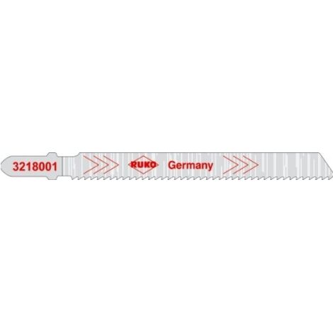 RUKO 3218001 PACK DE 5 SIERRAS DE CALAR HCS ACERO 100 MM (EQUIVALENCIA BOSCH T 101 B)