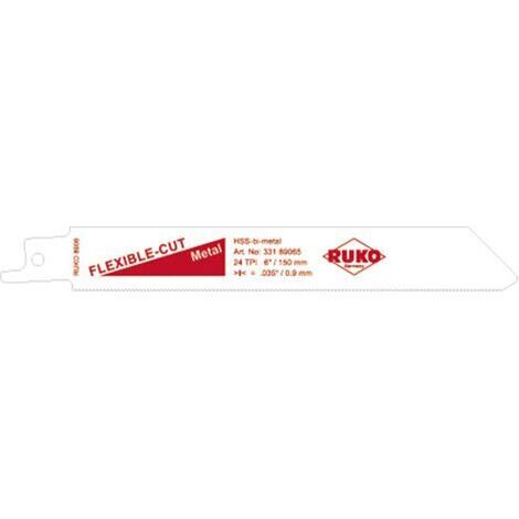 RUKO 33189065 5er-Sets Säbelsägeblätter Sägeblatt-Länge 150mm 5St. C53902