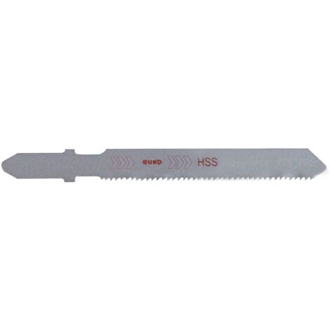 RUKO 5x lame de scie sauteuse 8010 HSS brillant ondulé - 3218010