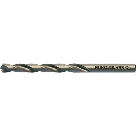 RUKO 5x Spiralbohrer DIN 338 Typ INOX HSS-Co 5 Ø 14 mm - 215140