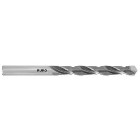 RUKO 815105 BROCA HELICOIDAL DIN 338 TIPO N CON PLAQUITA DE CORTE DE METAL DURO SOLDADA (Ø 10.50 MM)