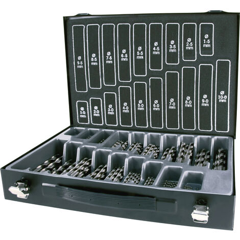 RUKO A214200 Metall-Spiralbohrer-Set 170teilig DIN 338 Zylinderschaft 1 Set